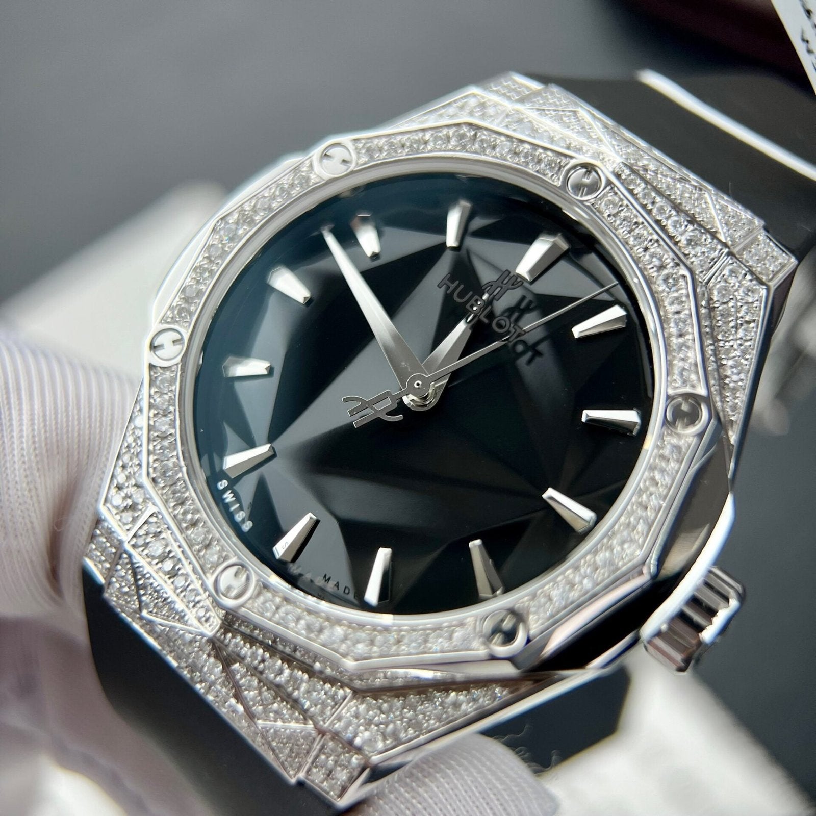 Hublot Orlinski Watch With Full Natural Diamonds 40mm