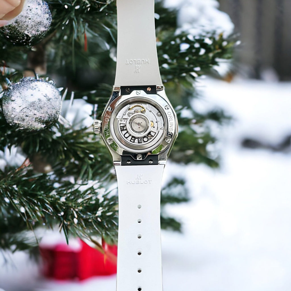 Hublot Watch Orlinski  Moissanite Diamonds White Dial 40mm