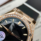 Hublot Orlinski King Gold Black Dial  Moissanite Diamonds 40mm