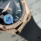 Hublot Orlinski King Gold Black Dial  Moissanite Diamonds 40mm