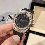 Hublot Watch Orlinski King Gold Black With Full Diamond Case 40mm