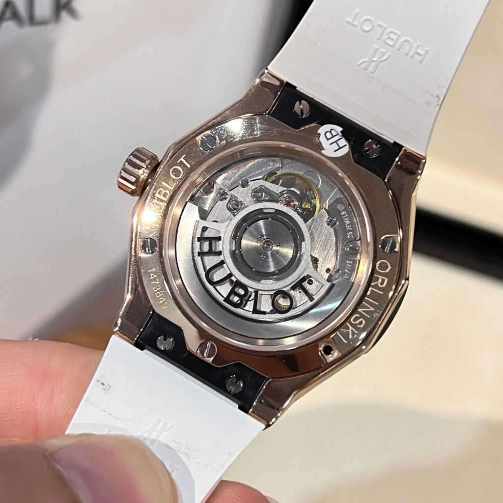 Hublot Orlinski King Gold  Watch With Full Diamond Case White 40mm