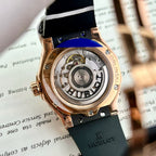 Hublot Watch Orlinski King Gold Natural Diamonds Rubber Strap 40mm