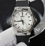 Hublot Orlinski White Dial  Watch Moissanite Diamonds 40mm