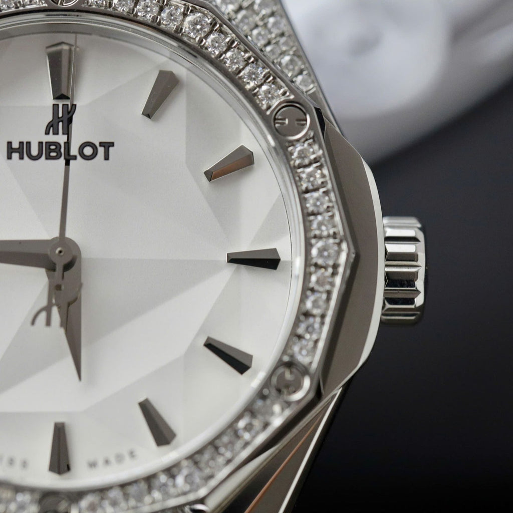 Hublot Orlinski White Dial  Watch Moissanite Diamonds 40mm