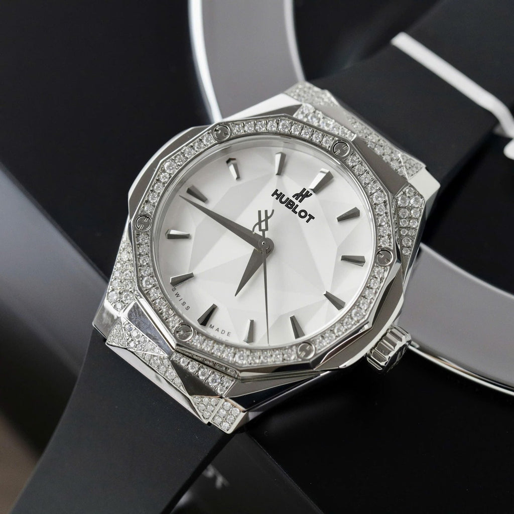 Hublot Orlinski White Dial  Watch Moissanite Diamonds 40mm