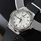 Hublot Orlinski White Dial  Watch Moissanite Diamonds 40mm