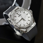 Hublot Orlinski White Dial  Watch Moissanite Diamonds 40mm