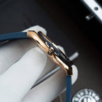 Hublot  Watch Classic Fusion King Gold Dial Blue Movement SW300 Rubber Strap 42mm