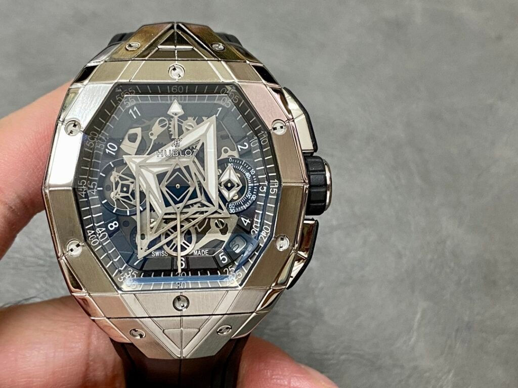 Hublot Watch Spirit Of Big Bang Sang Bleu Rubber Strap 42.2mm
