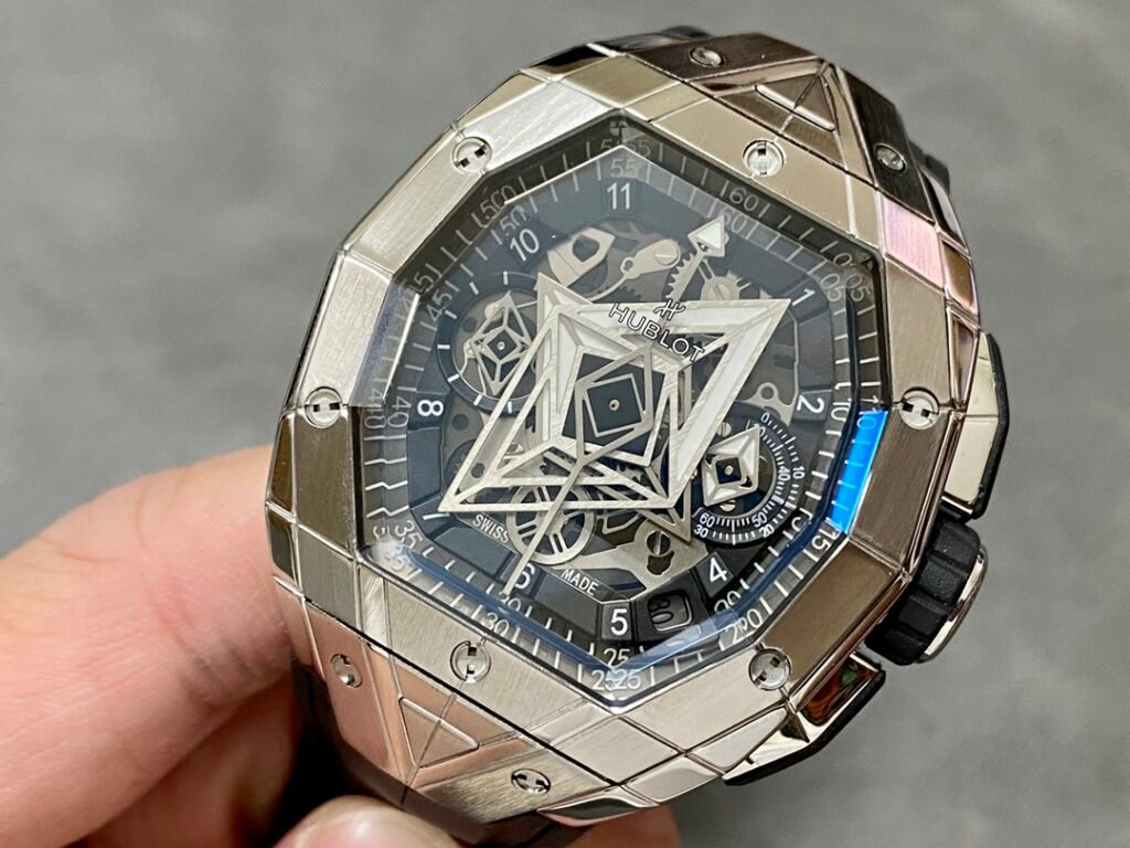 Hublot Watch Spirit Of Big Bang Sang Bleu Rubber Strap 42.2mm