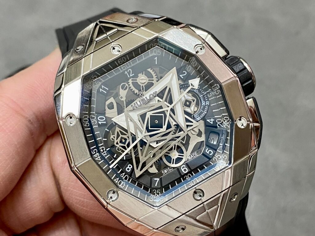 Hublot Watch Spirit Of Big Bang Sang Bleu Rubber Strap 42.2mm