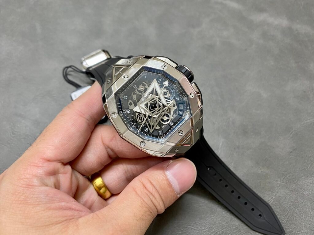 Hublot Watch Spirit Of Big Bang Sang Bleu Rubber Strap 42.2mm
