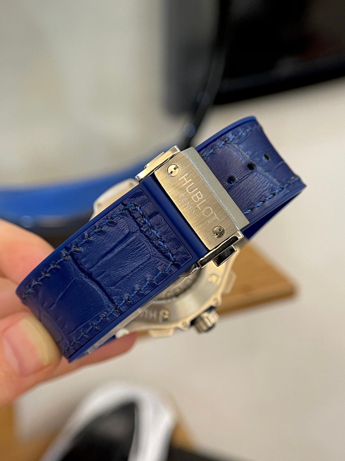 Hublot Big Bang Men Watch Blue With Diamond Bezel 44mm