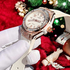 Hublot  Watch Big Bang One Click Gold Wrapped + Moissanite Diamonds Baguette 39mm