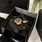 Hublot Watch Big Bang Sang Bleu ll King Gold Black Dial 45mm