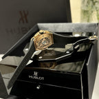 Hublot Watch Big Bang Sang Bleu ll King Gold Black Dial 45mm