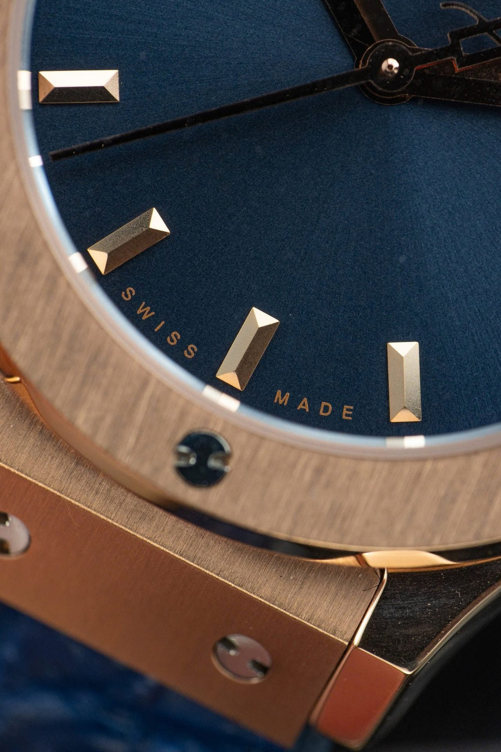 Hublot Watch Classic Fusion King Gold Dial Blue 33mm