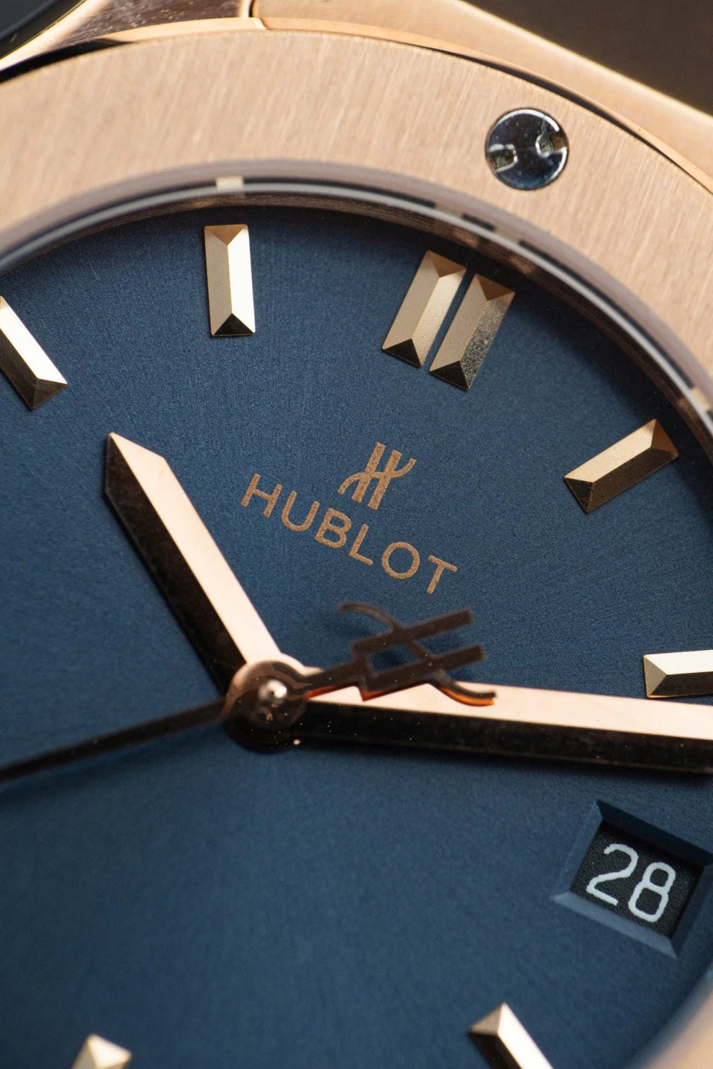 Hublot Watch Classic Fusion King Gold Dial Blue 33mm