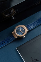 Hublot Watch Classic Fusion King Gold Dial Blue 33mm