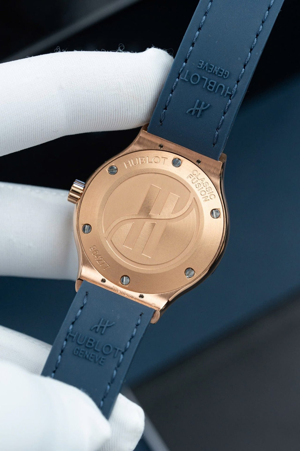 Hublot Watch Classic Fusion King Gold Dial Blue 33mm