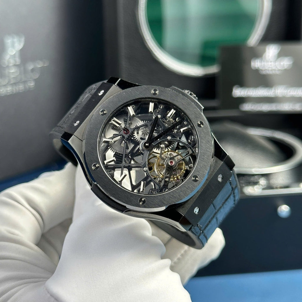 Hublot Watch Classic Fusion Skeleton Tourbillon Black Ceramic 45mm