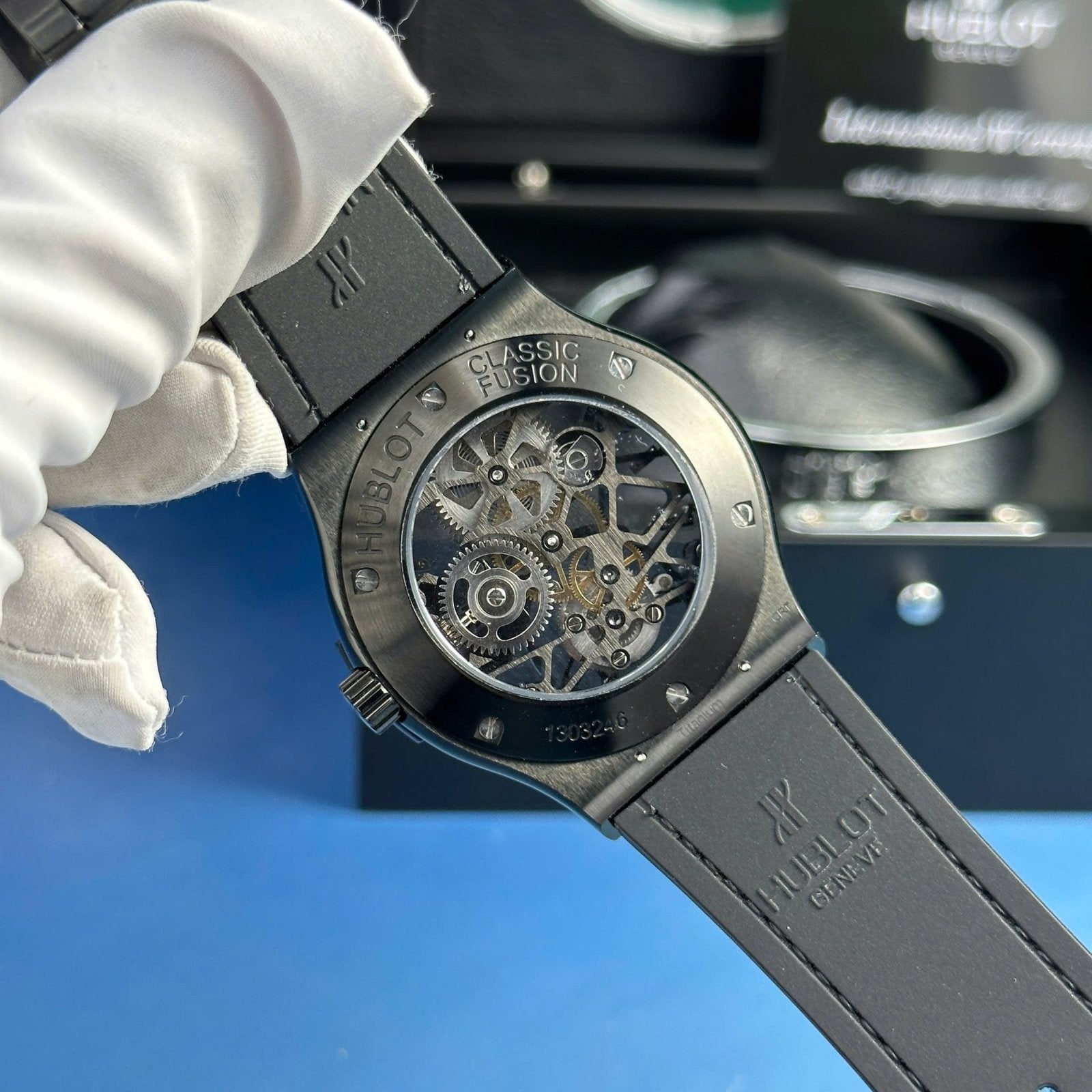 Hublot Watch Classic Fusion Skeleton Tourbillon Black Ceramic 45mm