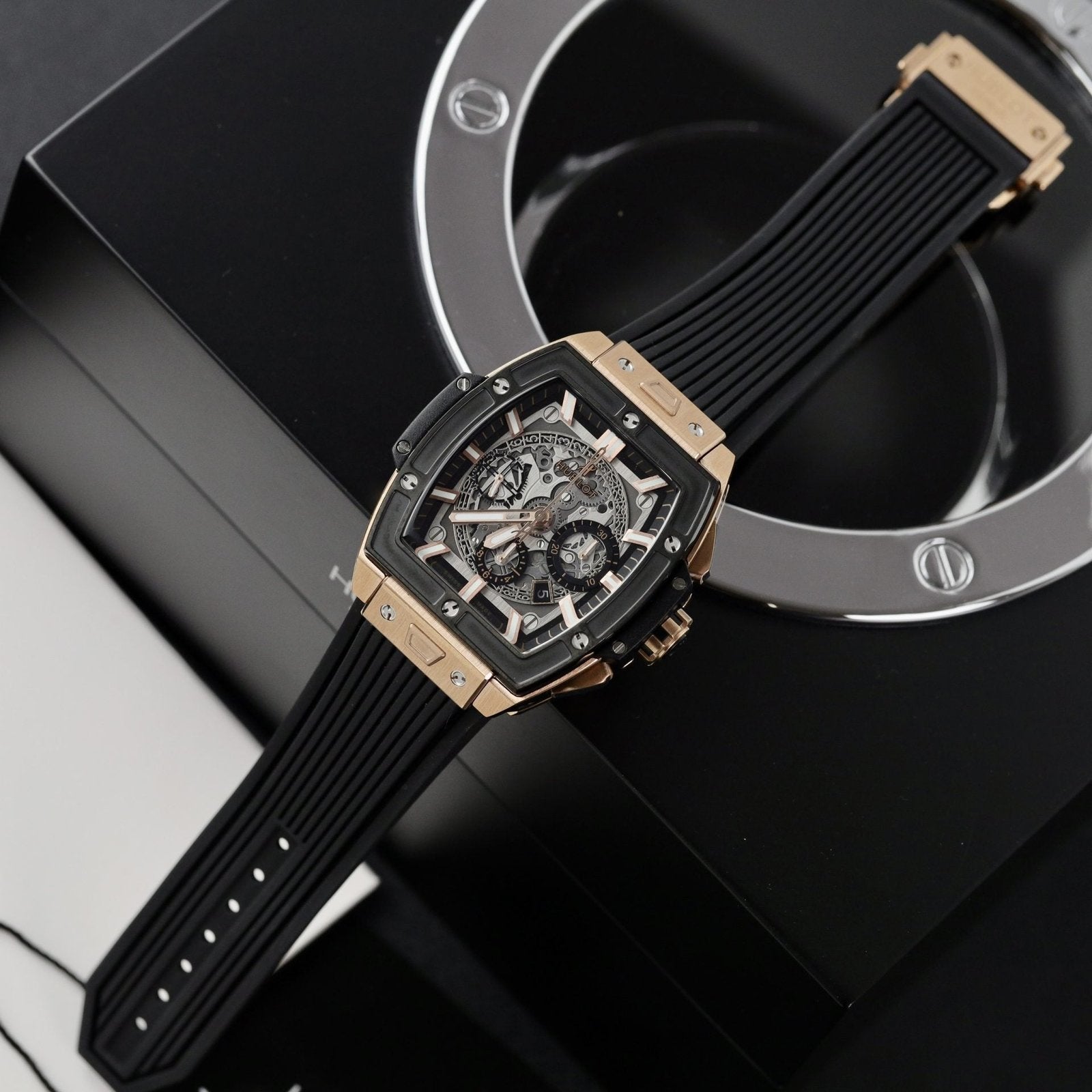 Hublot Watch Spirit Of Big Bang King Gold Black Dial 42mm