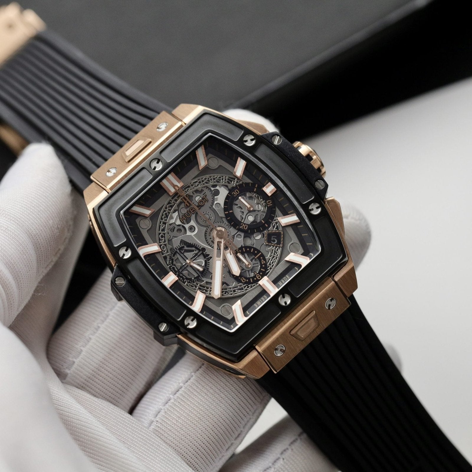 Hublot Watch Spirit Of Big Bang King Gold Black Dial 42mm