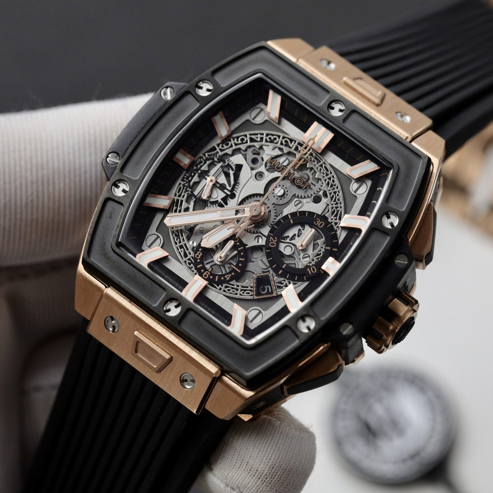 Hublot Watch Spirit Of Big Bang King Gold Black Dial 42mm