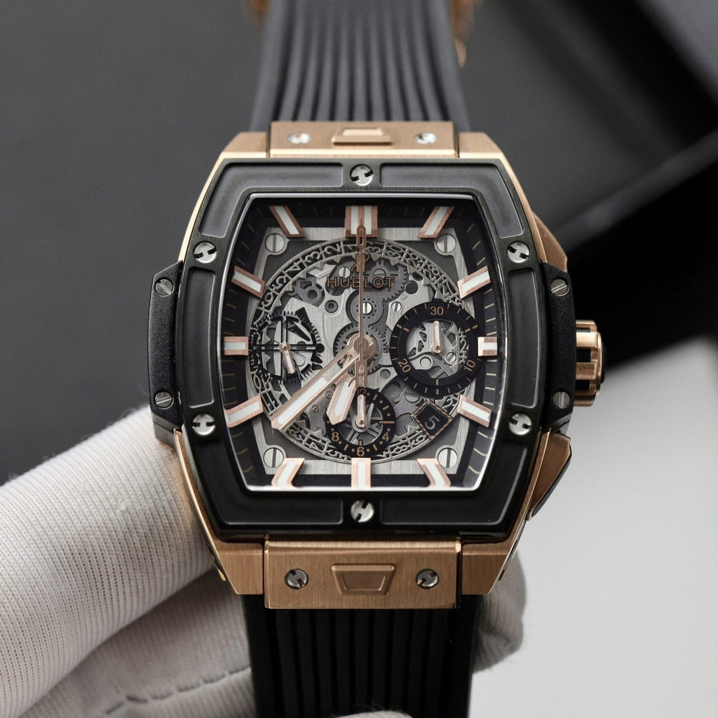 Hublot Watch Spirit Of Big Bang King Gold Black Dial 42mm