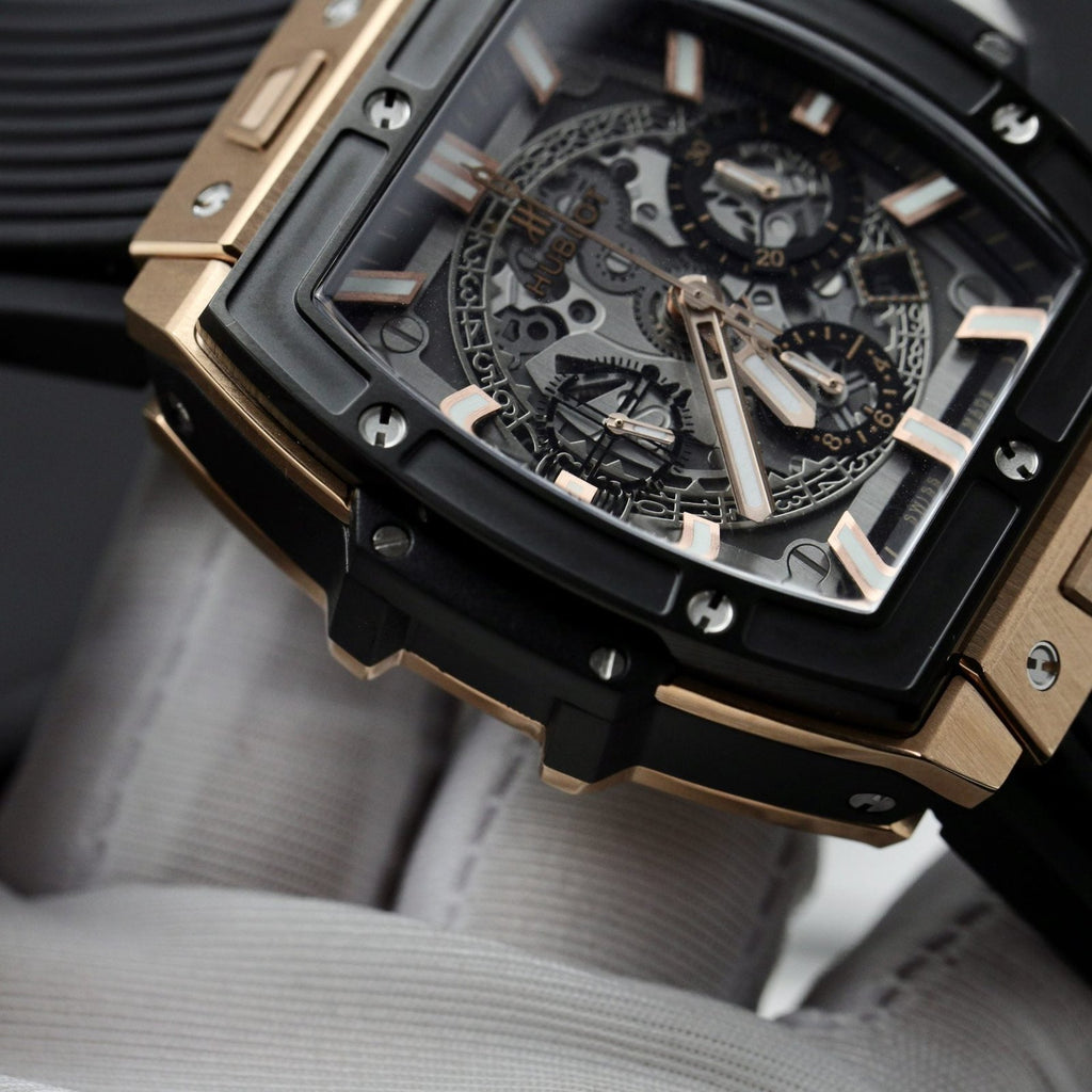 Hublot Watch Spirit Of Big Bang King Gold Black Dial 42mm
