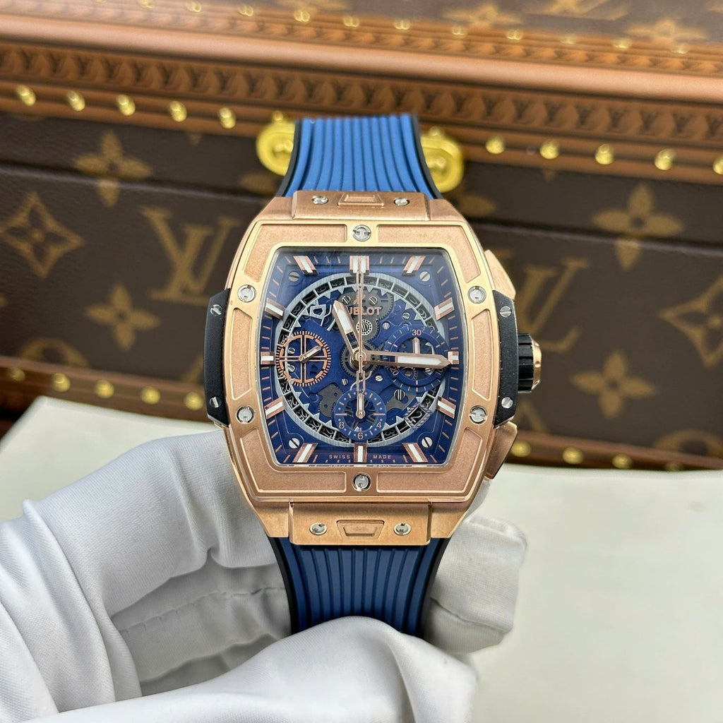 Hublot Spirit Of Big Bang King Gold  Watch Dial Blue 42mm