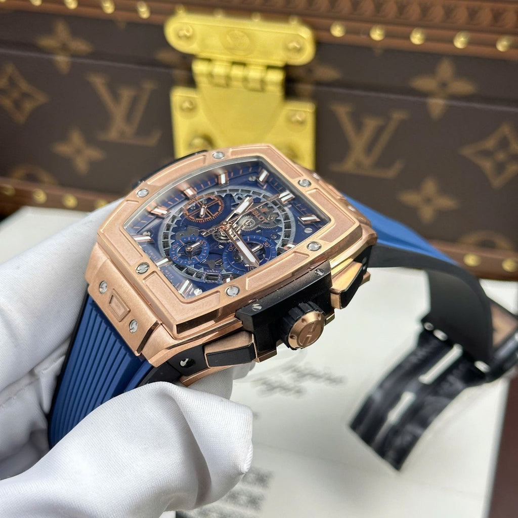 Hublot Spirit Of Big Bang King Gold  Watch Dial Blue 42mm