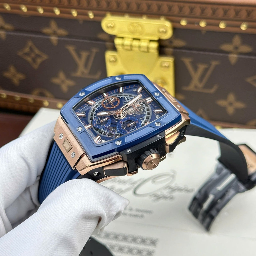 Hublot Spirit Of Big Bang Watch Bezel Ceramic Blue 42mm
