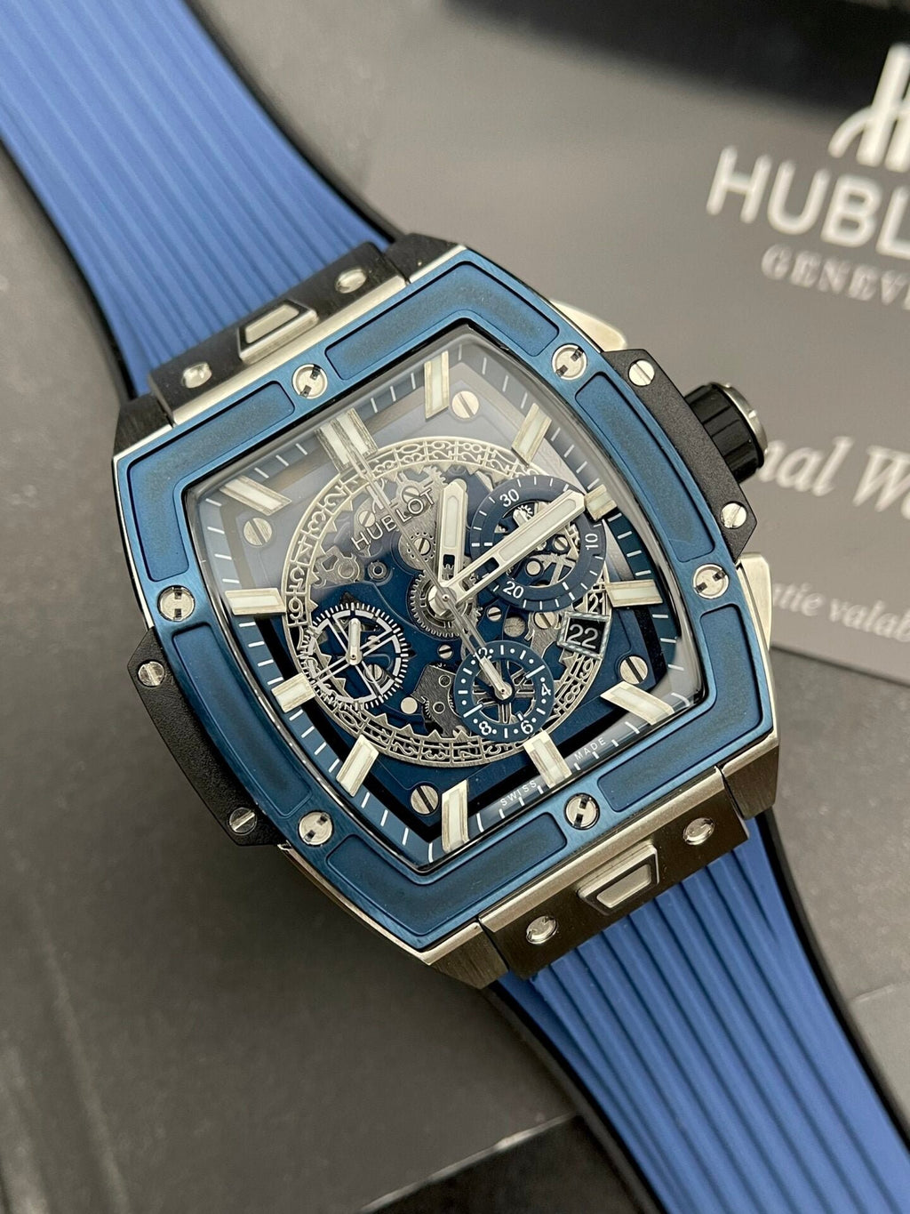 Hublot Spirit Of Big Bang Watch Titanium Blue 42mm