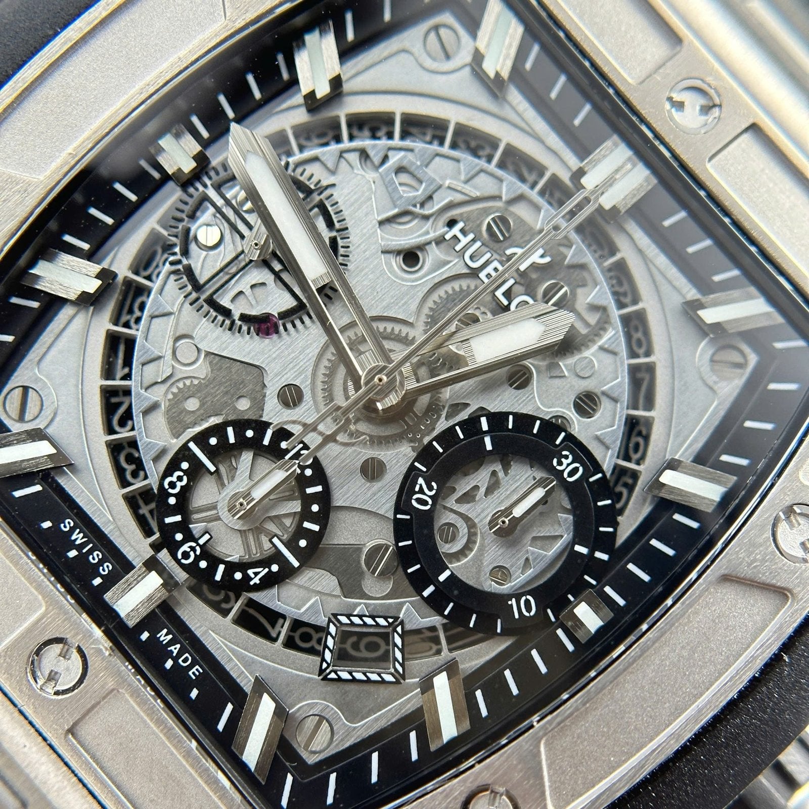 Hublot Spirit Of Big Bang Titanium  Watch Rubber Strap 42mm