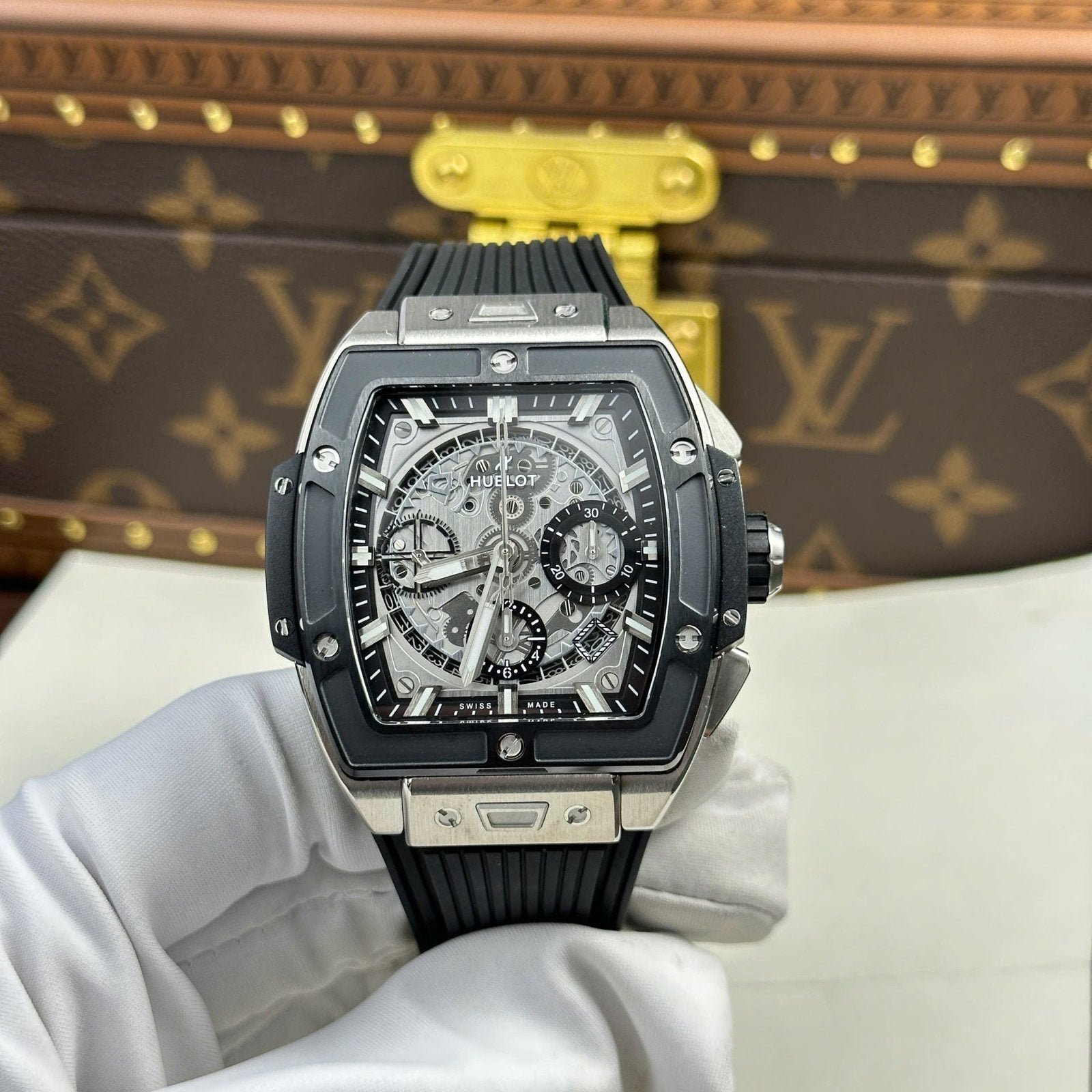 Hublot Spirit Of Big Bang Titanium Watch Rubber Strap 42mm