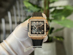 Hublot Watch Square Bang King Gold Moissanite Diamonds 42mm