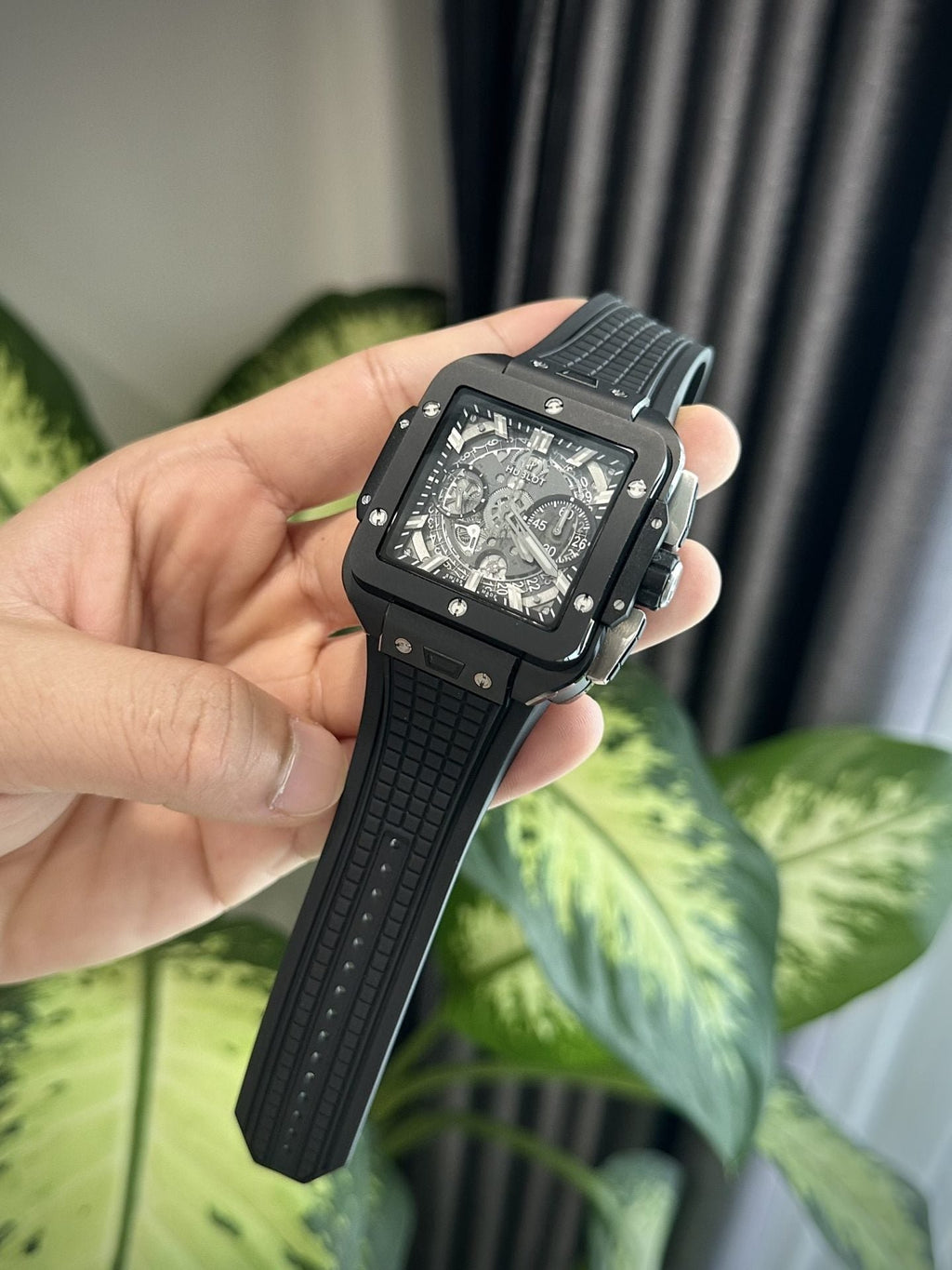 Hublot Watch Square Bang Unico Ceramic Black 42mm