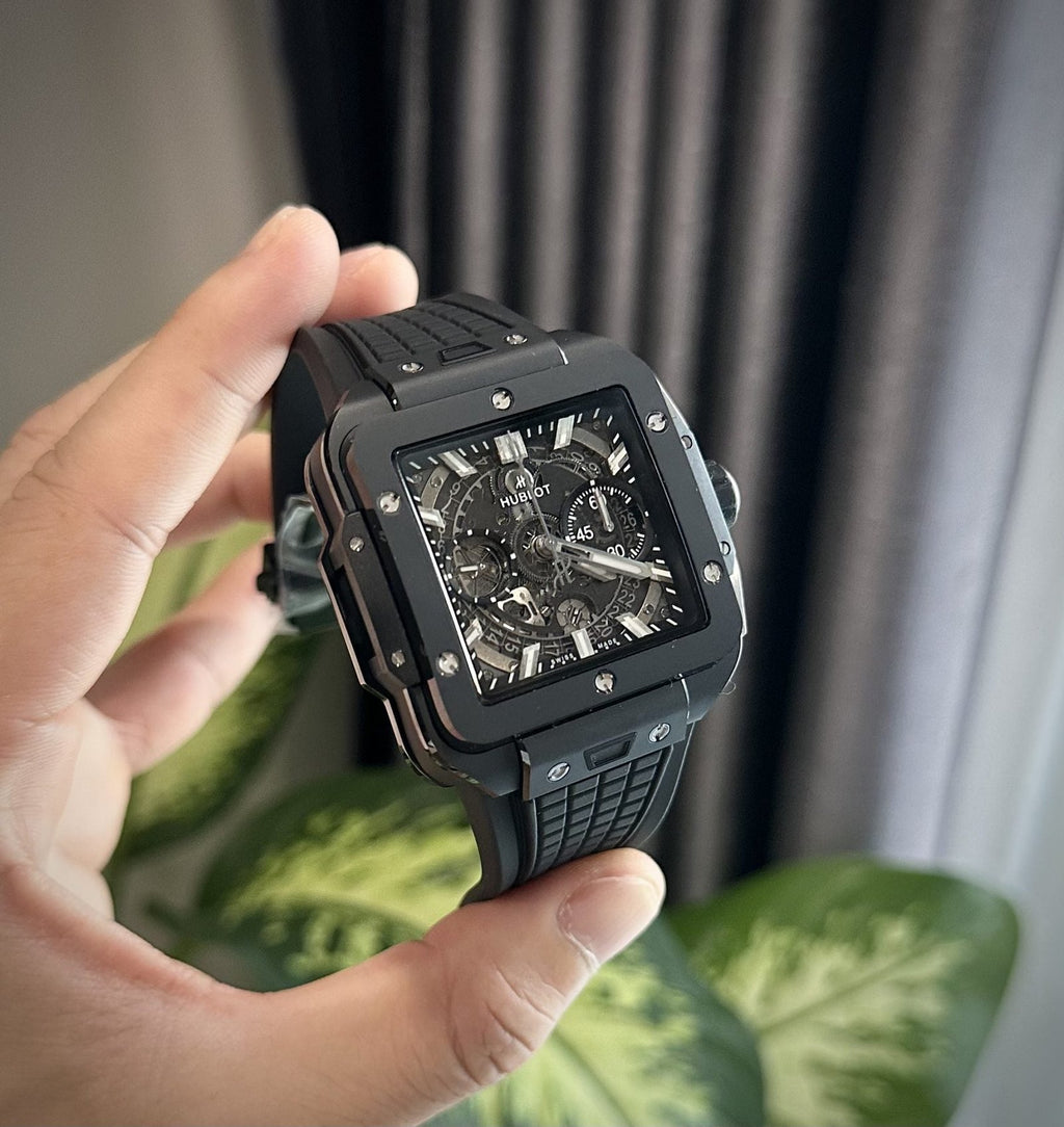 Hublot Watch Square Bang Unico Ceramic Black 42mm