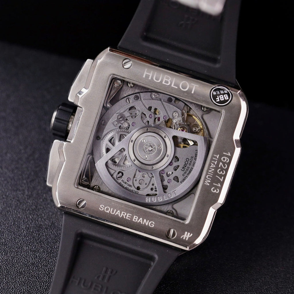Hublot Square Bang Unico Titanium  Watch Full Dimonds Moissanite 42mm