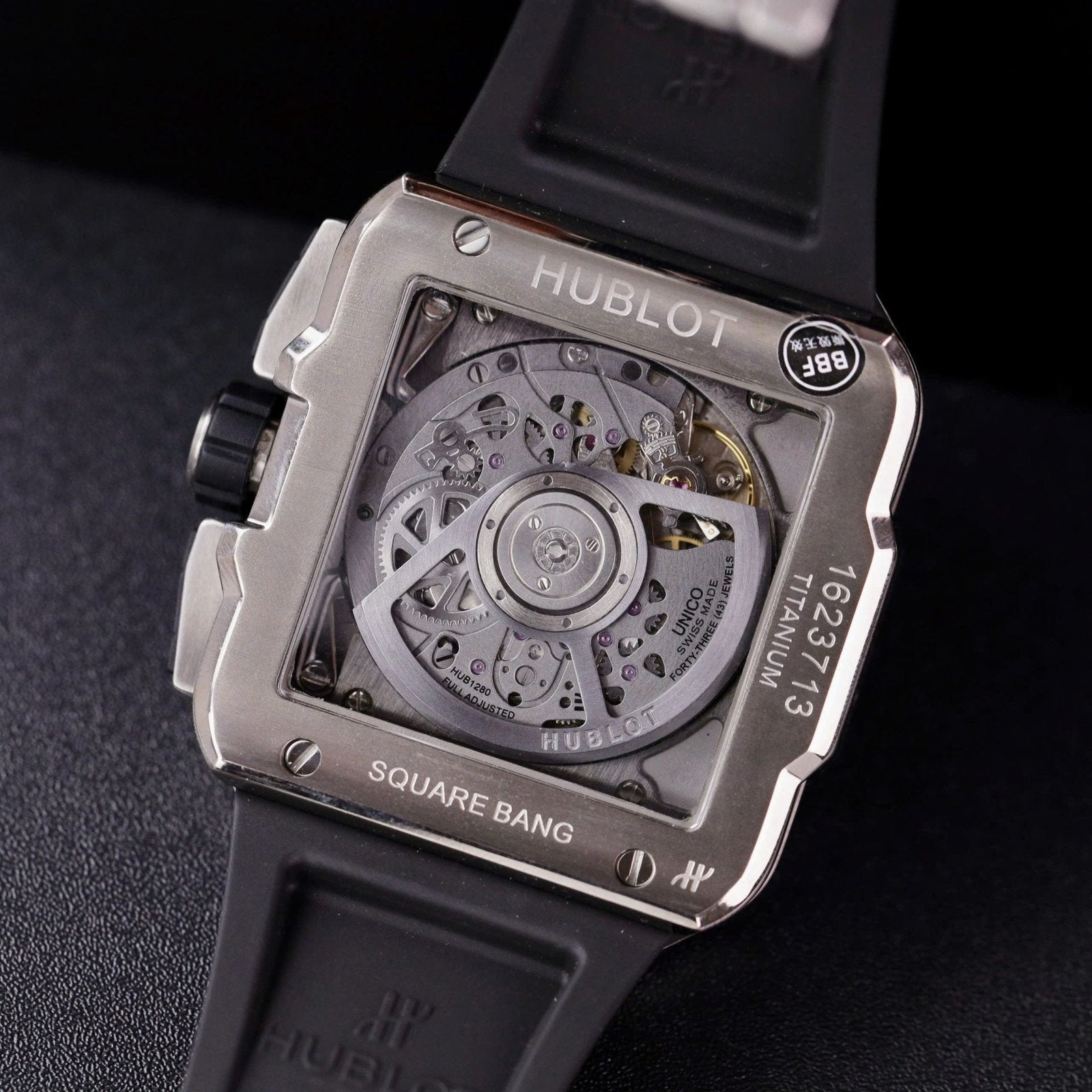 Hublot Square Bang Unico Titanium  Watch Full Dimonds Moissanite 42mm
