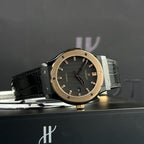 Hublot Watch Classic Fusion Ceramic Demi Gold Dial Carbon 42mm