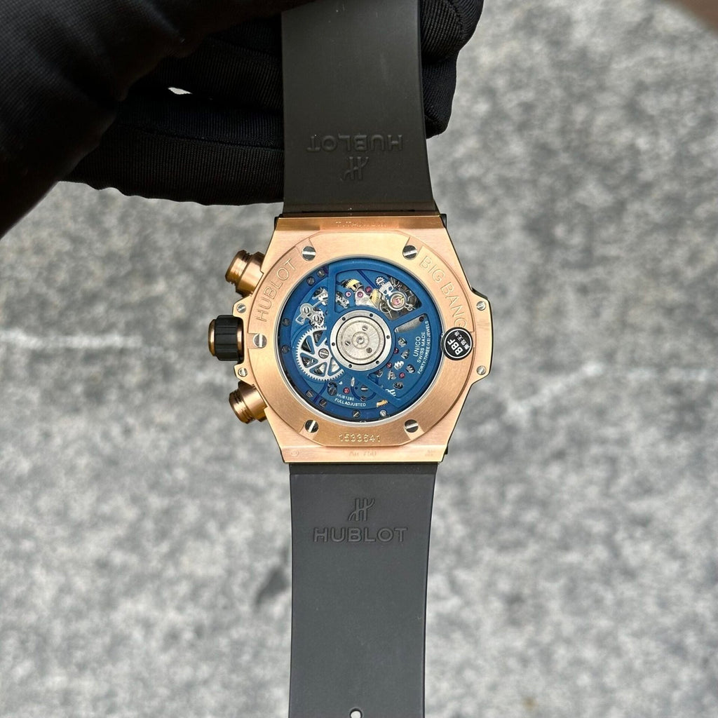 Hublot Watch Big Bang Unico King Gold Blue Ceramic Benzel 44mm