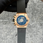 Hublot Watch Big Bang Unico King Gold Blue Ceramic Benzel 44mm