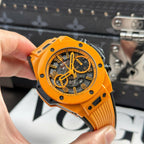 Hubot Big Bang Unico Orange Ceramic Watch 42mm