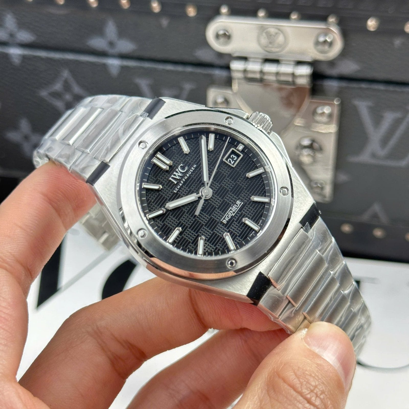 IWC Ingenieur Watch Black Dial Stainless Steel 40mm
