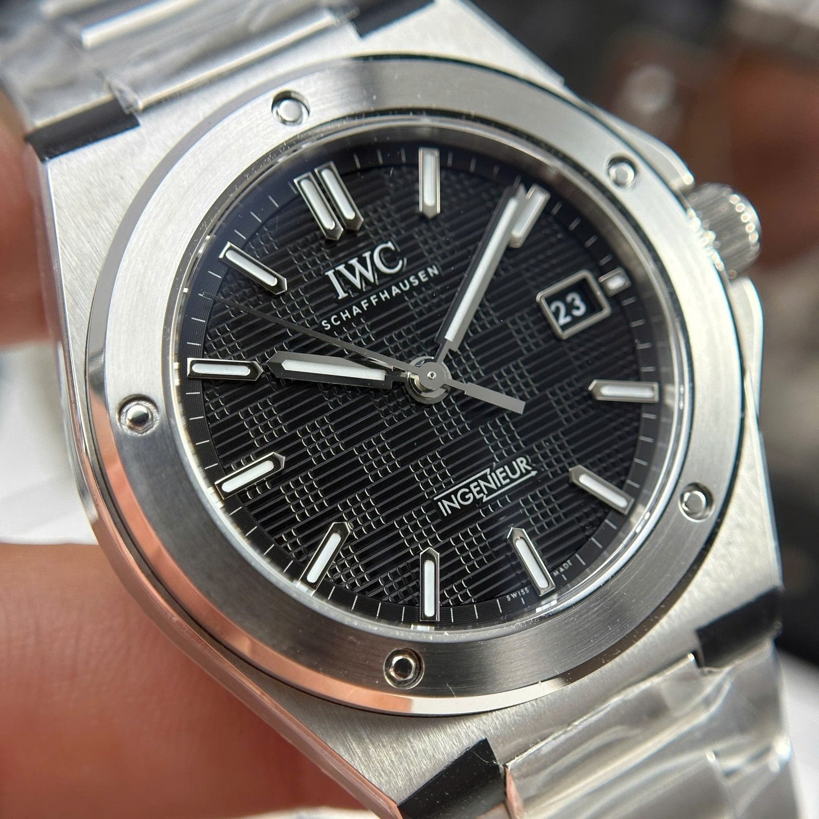 IWC Ingenieur Watch Black Dial Stainless Steel 40mm