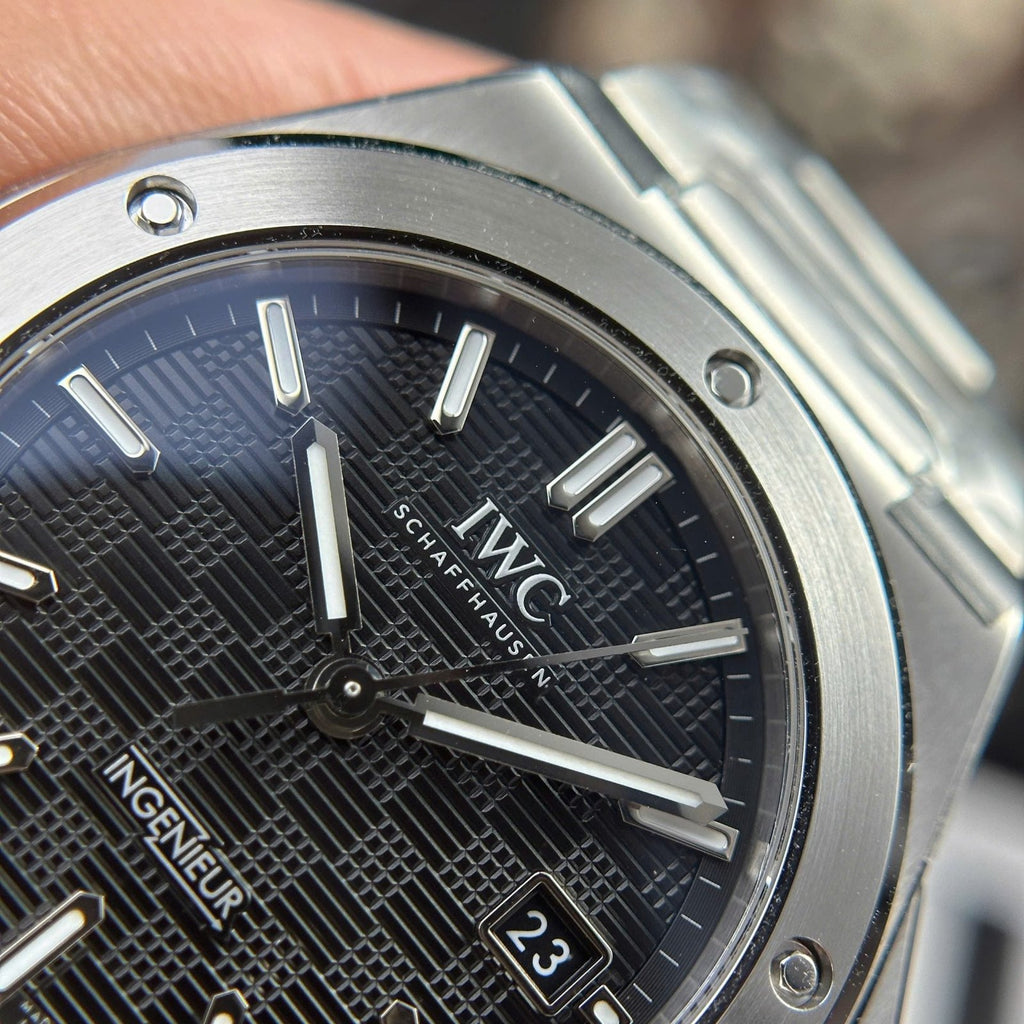 IWC Ingenieur Watch Black Dial Stainless Steel 40mm